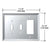 CRL Clear Double-Toggle Glass Mirror Mount Plate (Replacement)