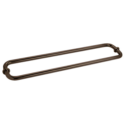 CRL 24 in Oil Rubbed Bronze Back-to-Back Tubular Bathroom Towel Bar