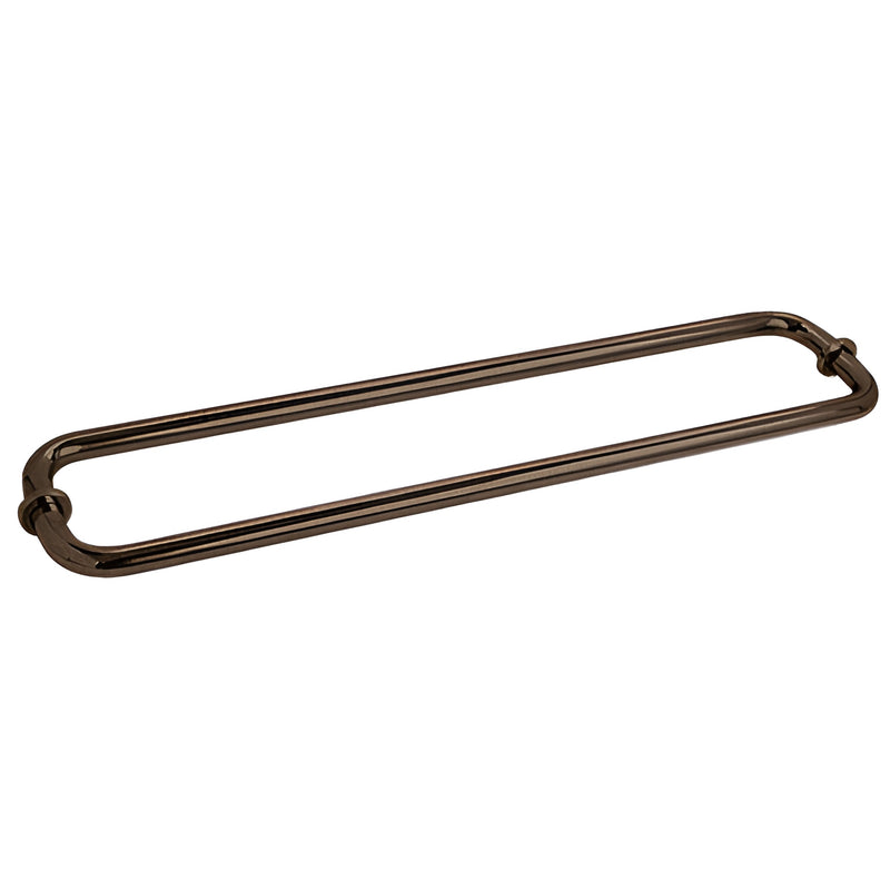 BM24X240RB oil rubbed bronze 24" back-to-back double brass towel bar for glass shower doors