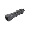 Gray plastic ribbed screw anchor (shoulderless), 1/4 in drill hole, fits #4-#10 screws - SKU P1349C
