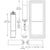 CRL-U.S. Aluminum 550 KYNAR® White Wide-Stile Geared Entrance Door