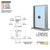 CRL Satin Anodized Aluminum Glazed Exchange Window w/ 12-in Deal Tray