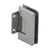 CRL Pinnacle 074 Brushed Nickel Short Backplate Frameless Glass Hinge