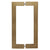 CRL 8x8 Dark Brushed Bronze Square Tubing Back-to-Back Door Pulls