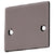 CRL NH2 Wide U-Channel End Cap Black Bronze Anodized with Screws