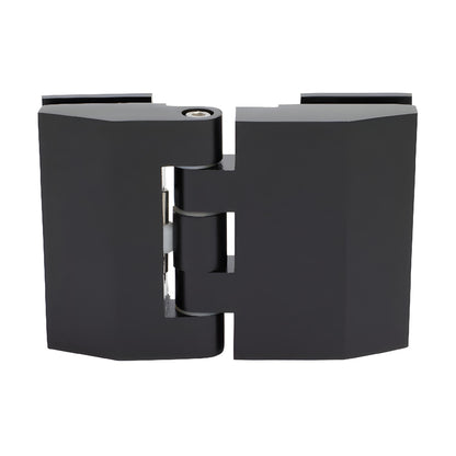 CRL REG1800RB oil-rubbed bronze adjustable glass-to-glass shower door hinge, solid brass, square profile.