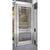 CRL Satin Anodized Aluminum 1" Glass Door Concealed Hinge w/ Lock
