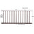 CRL Matte Bronze 72"x36" Picket Fence Panel - Series 200/300/350/400