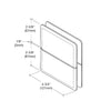 SRPPH02BN brushed nickel glass-to-transom pivot hinge for 1/2" (12mm) shower glass, solid brass