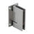CRL Geneva 037 Satin Nickel Wall-Mount Door Hinge Full Back Plate