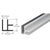 CRL Brite Anodized Aluminum Corner Trim Extrusion