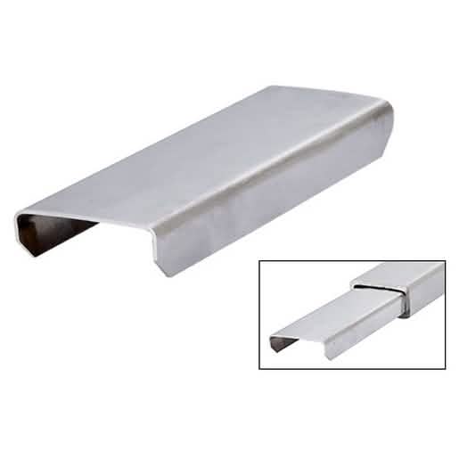 CRL Stainless Steel Pipe Rail Splice Connector - 1"x2" for Secure and Durable Connections