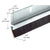 CRL 72" Aluminum & Nylon Door Brush Weatherstrip, 11/32" Bristles