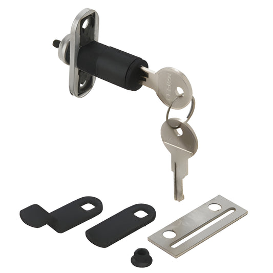 CRL 7150BL adjustable cam lock with removable core, two keys and mounting plates