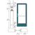 CRL-U.S. Aluminum Series 400 Custom Kynar Offset Pivot Entrance Door