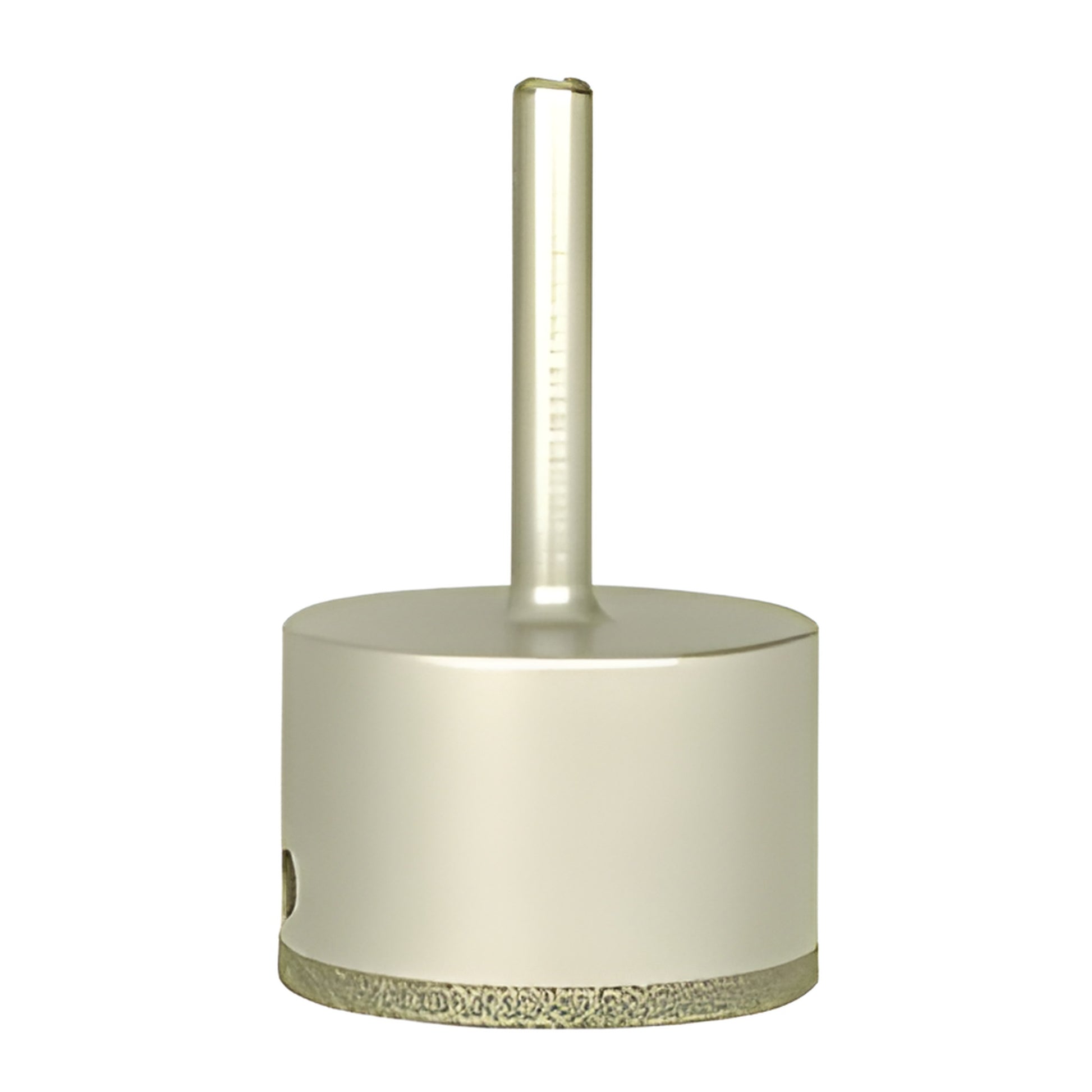 EDD112 diamond-plated glass drill bit, 1.5in smooth rim hole saw with 3/8in reduced round shank