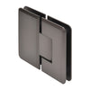 Matte gun metal 180 glass-to-glass shower hinge, solid brass Cologne series - SKU C0L180MGM