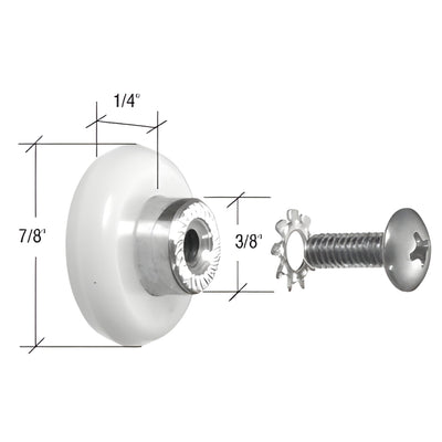 CRL CK/DK/EK Replacement Attachment Rollers for Sliding Doors