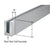 CRL Brushed Stainless Steel 3m Cladding for L56S/L21S/L25S Base Shoe