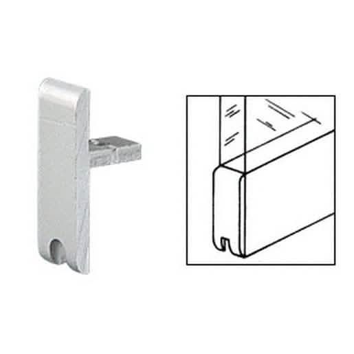 CRL Satin Anodized End Cap for MC610 'H' Bar - Durable finish, sleek design, easy installa