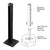CRL Matte Black AWS Steel Stanchion for 90-Degree Corner Post