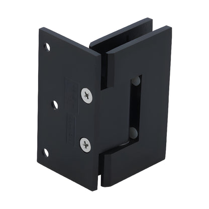 Oil-rubbed bronze Geneva shower hinge for 8-12mm glass (GEN5440RB), self-centering, 5 pre-set, solid brass.
