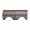 CRL Crescent back-to-back grip knob, matte gun metal solid brass, 1" dia for 6-12mm glass (SKU: SDK140MGM)