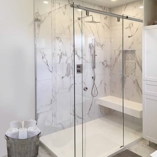 CRL Brushed Nickel 60\" Hydroslide 180° Sliding Shower Door Kit - Sleek & Modern Design