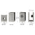 CRL Brushed Nickel Set-Screw Glass Clamp for 1/4–5/16 in