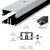CRL Clear Anodized Shallow Aluminum Division Bar w/ Vinyl Insert