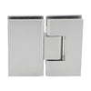 CRL Vienna V1E180SN satin nickel 180 glass-to-glass squared shower hinge, brass construction.