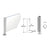 CRL PP03 16" Stainless Steel Round Counter/Partition Corner Post