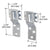 CRL Replacement Screen & Storm Window Sash Hangers - Carded