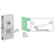 CRL Satin Anodized 6x10 Center Glass Door Lock Deadlatch Storeroom