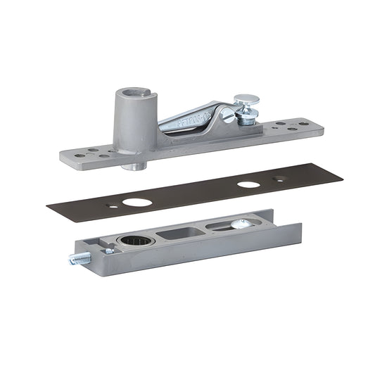 CRL860DU center-hung top pivot assembly with adjustable arm and dark bronze cover plate.