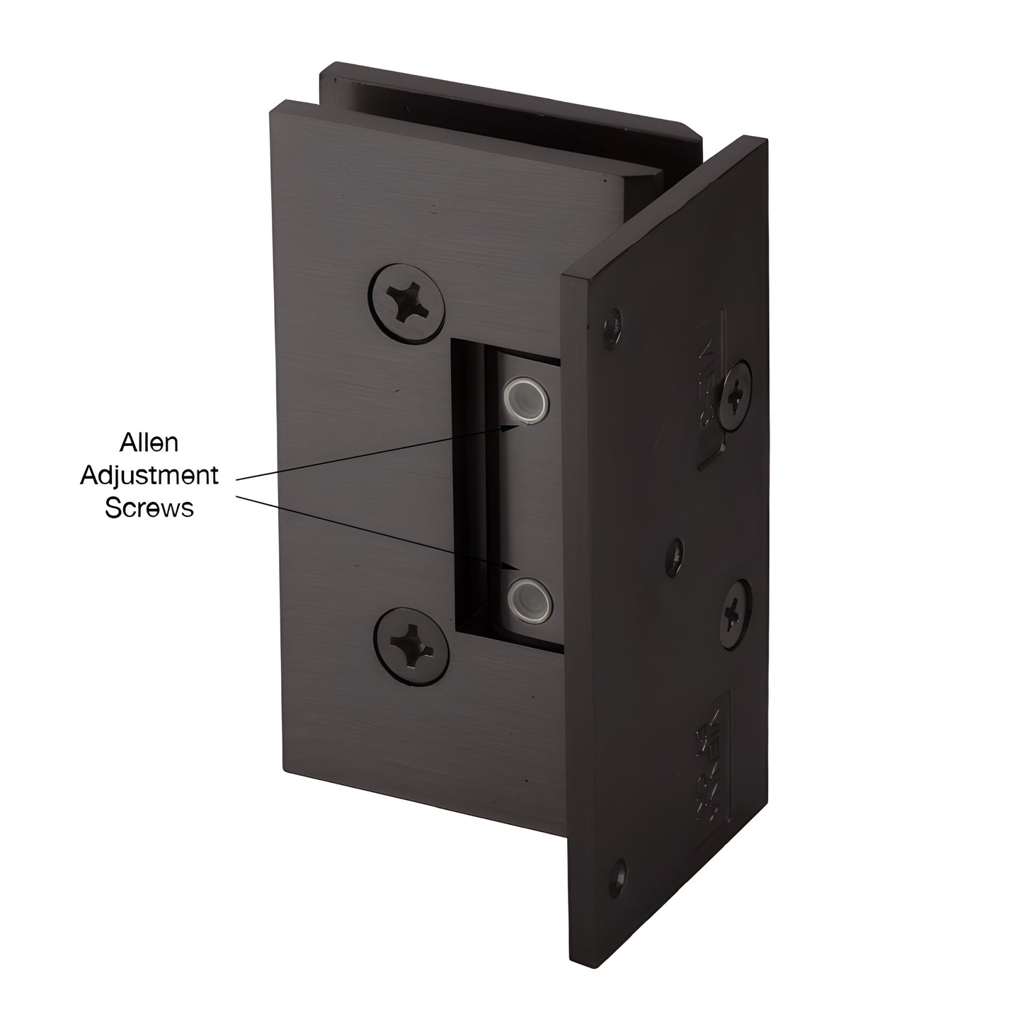 Vienna offset adjustable wall-mount shower hinge, oil rubbed bronze finish, SKU V1E3440RB