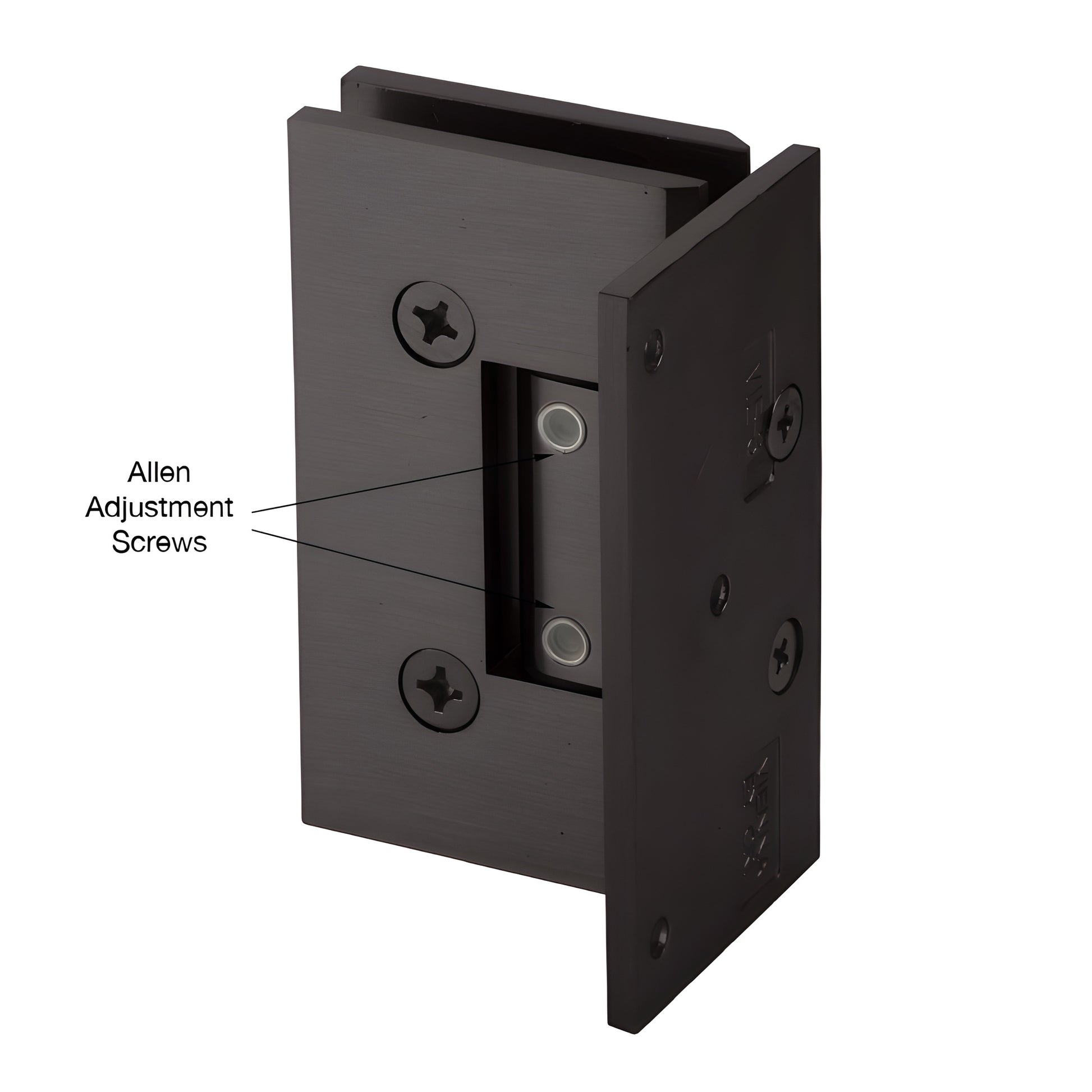 Vienna offset adjustable wall-mount shower hinge, oil rubbed bronze finish, SKU V1E3440RB