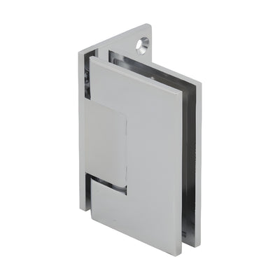 CRL Melbourne Polished Chrome Wall-Mount Offset Back Plate Hinge