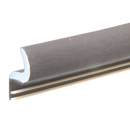 CRL E650BN82 brown Foam Tite kerf-fit door weatherseal - closed-cell TPE strip for 1/8" x 3/8" kerfs.