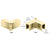 CRL Unlacquered Brass Adjustable Sleeve-Over Glass Railing Clamp
