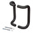 CRL 8" Dark Bronze Offset Glass Door Pulls Back-to-Back Set