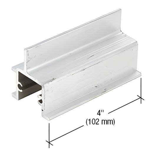 BG334 CRL mill-finish aluminum setting chair for 1" glazing, 4" wide commercial framing support