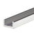 CRL Brite Anodized Aluminum U-Channel for 1/2" Frameless Shower Door