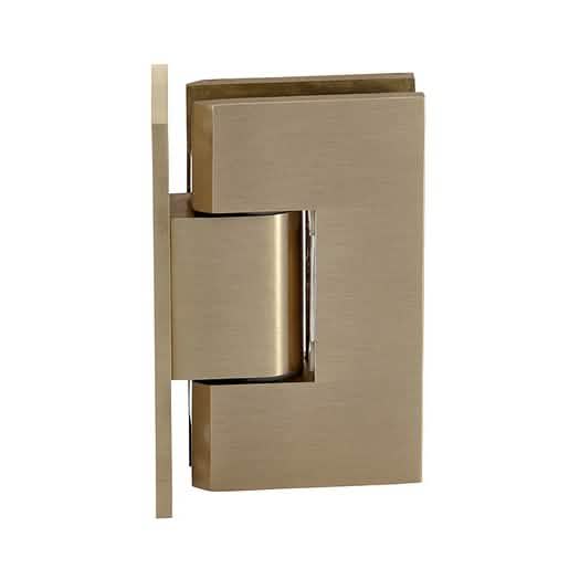 CRL Brushed Bronze Vienna 337 Adjustable Wall Mount Hinge with Full Back Plate
