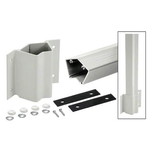 CRL 48" Silver Metallic 135° Fascia Mount Post Kit for 200-400 Series Rails