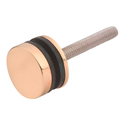Polished brass replacement washer/stud for single-sided commercial door pull, 1-1/4 in. cap with threaded rod - SKU F41SKBR