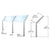 CRL Elegant Brushed Stainless Glass-on-Slant Sneeze Guard Center Post