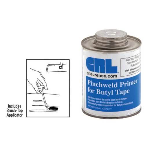 CRL Pinchweld Primer for Butyl Tape: Enhance adhesion and seal your auto glass securely.