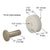 CRL 5/8" Nylon Center-Groove Window Roller w/ Axle Pin