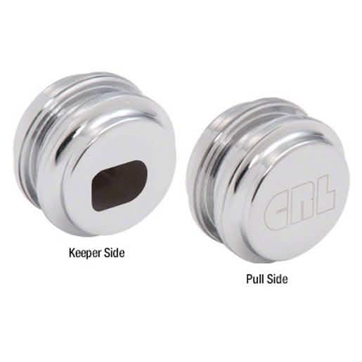 CRL Polished Chrome Glass Door Lock Keeper - Secure your glass doors with sleek style.